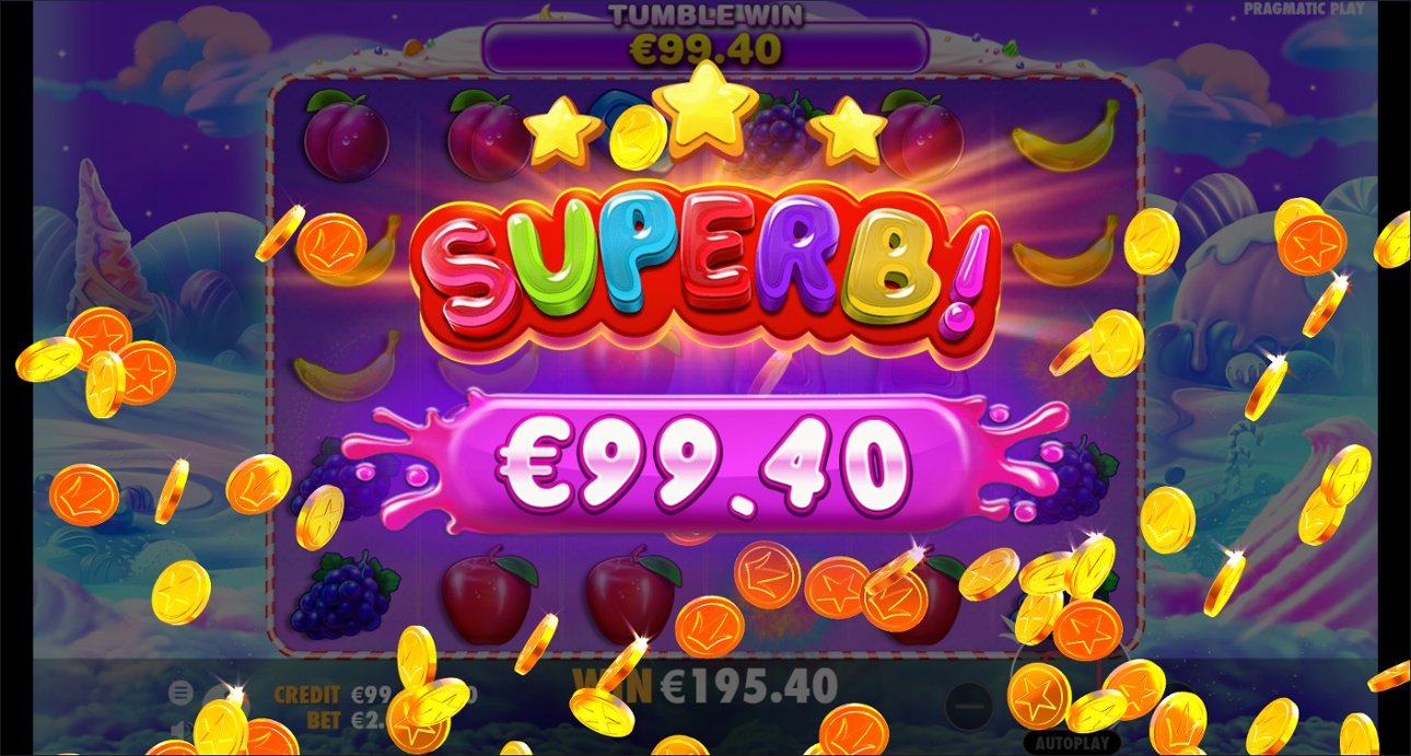 Sweet Bonanza superb win