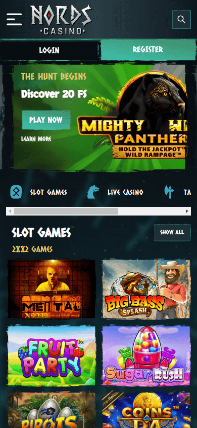 nords_casino_homepage_mobile