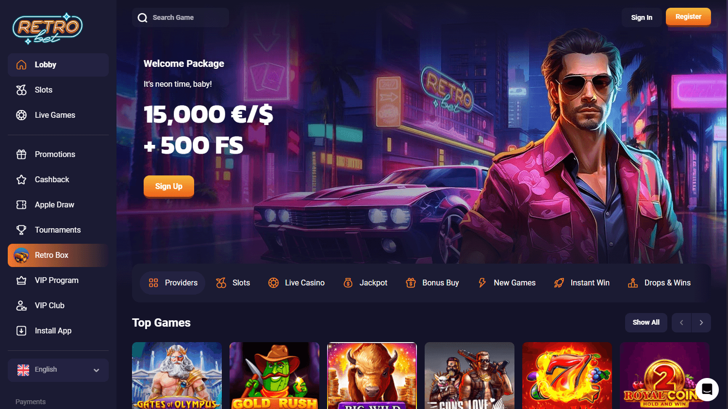 retro_bet_casino_homepage_desktop